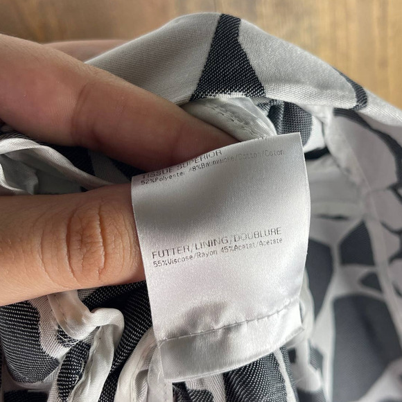 Louis Feraud Double Breasted Blazer Jacket Geometric Print Women's 34 FR US 2 - Picture 6 of 10